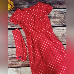 VINTAGE RED POLKADOT DRESS
